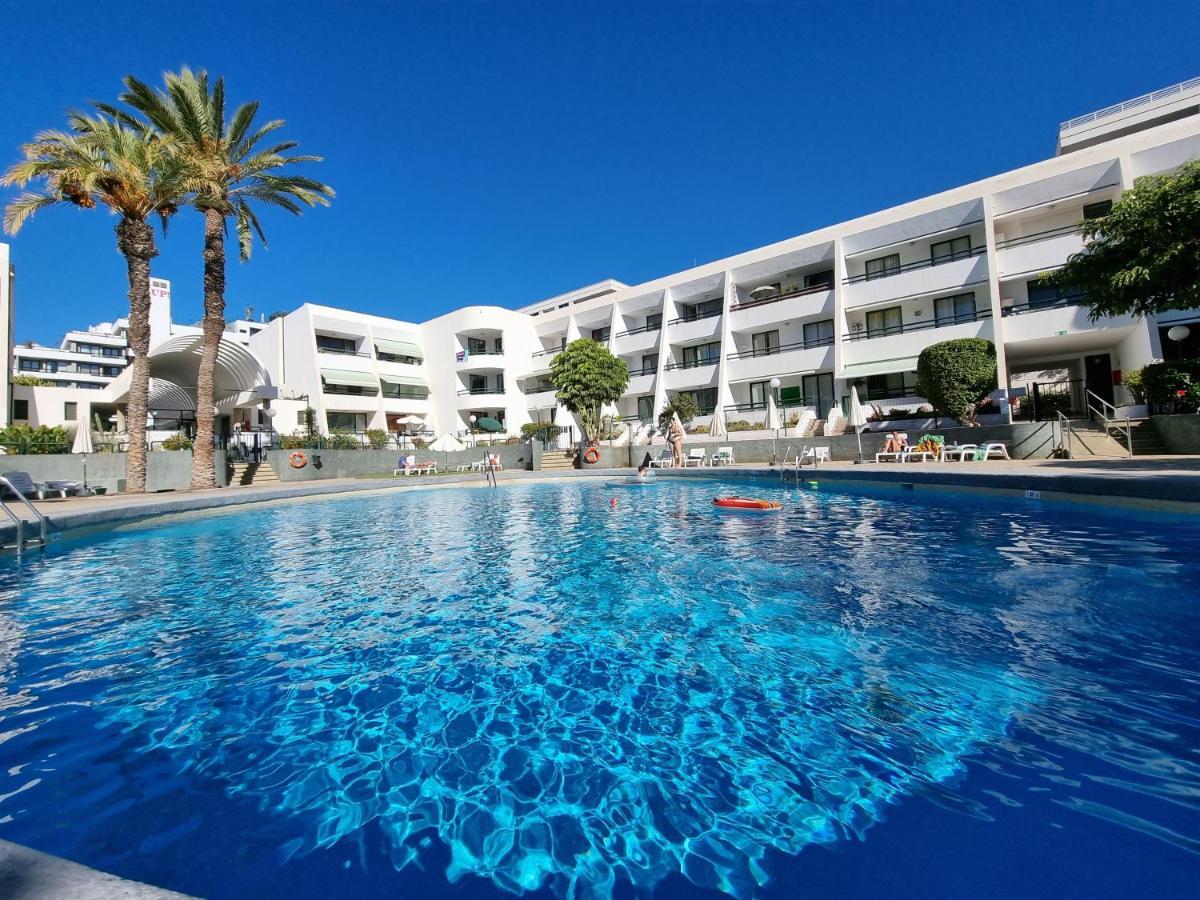 Apartment Casa Palmera Only 150 Meters To The Beach, Heated Pool, Wifi, Sat-Tv, Balcony With Poolview Arona  Exterior photo