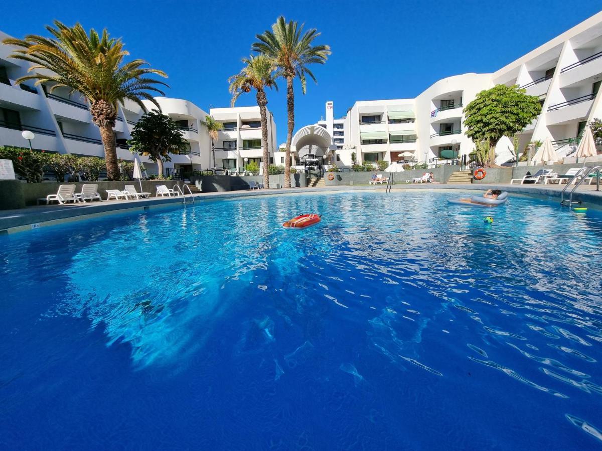 Apartment Casa Palmera Only 150 Meters To The Beach, Heated Pool, Wifi, Sat-Tv, Balcony With Poolview Arona  Exterior photo