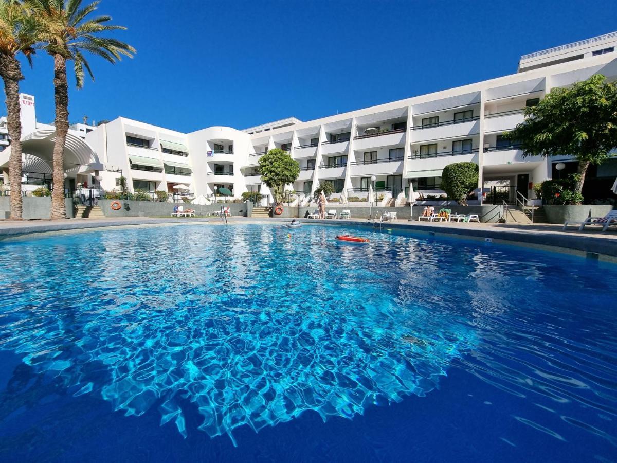 Apartment Casa Palmera Only 150 Meters To The Beach, Heated Pool, Wifi, Sat-Tv, Balcony With Poolview Arona  Exterior photo