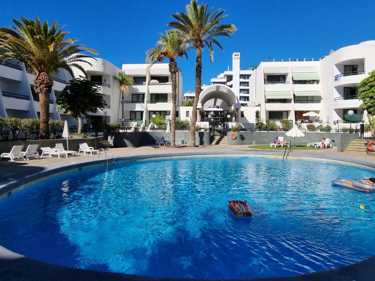 Apartment Casa Palmera Only 150 Meters To The Beach, Heated Pool, Wifi, Sat-Tv, Balcony With Poolview Arona  Exterior photo