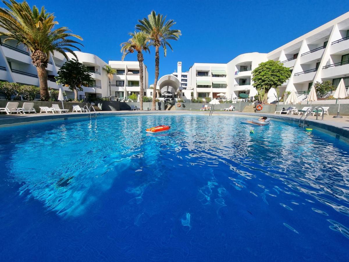 Apartment Casa Palmera Only 150 Meters To The Beach, Heated Pool, Wifi, Sat-Tv, Balcony With Poolview Arona  Exterior photo